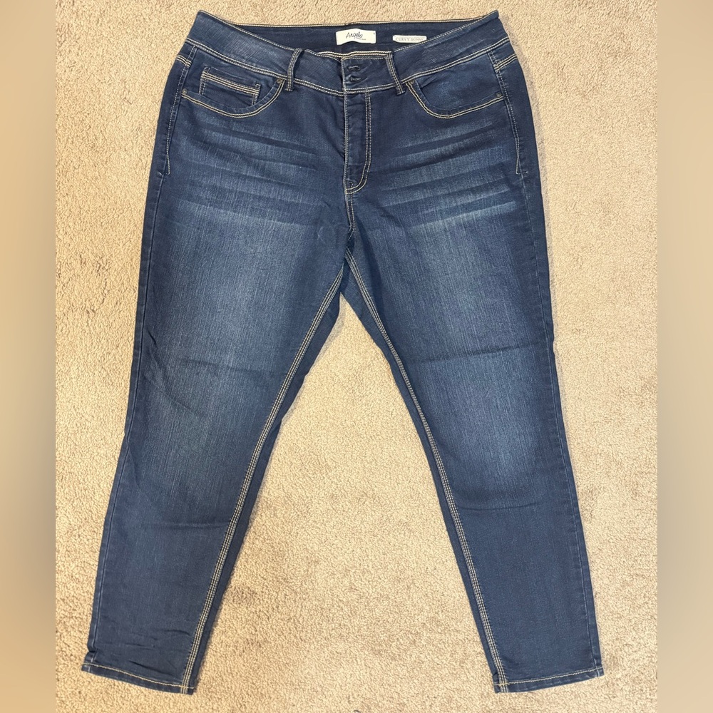 Angels Dark Indigo Curvy Skinny Jeans